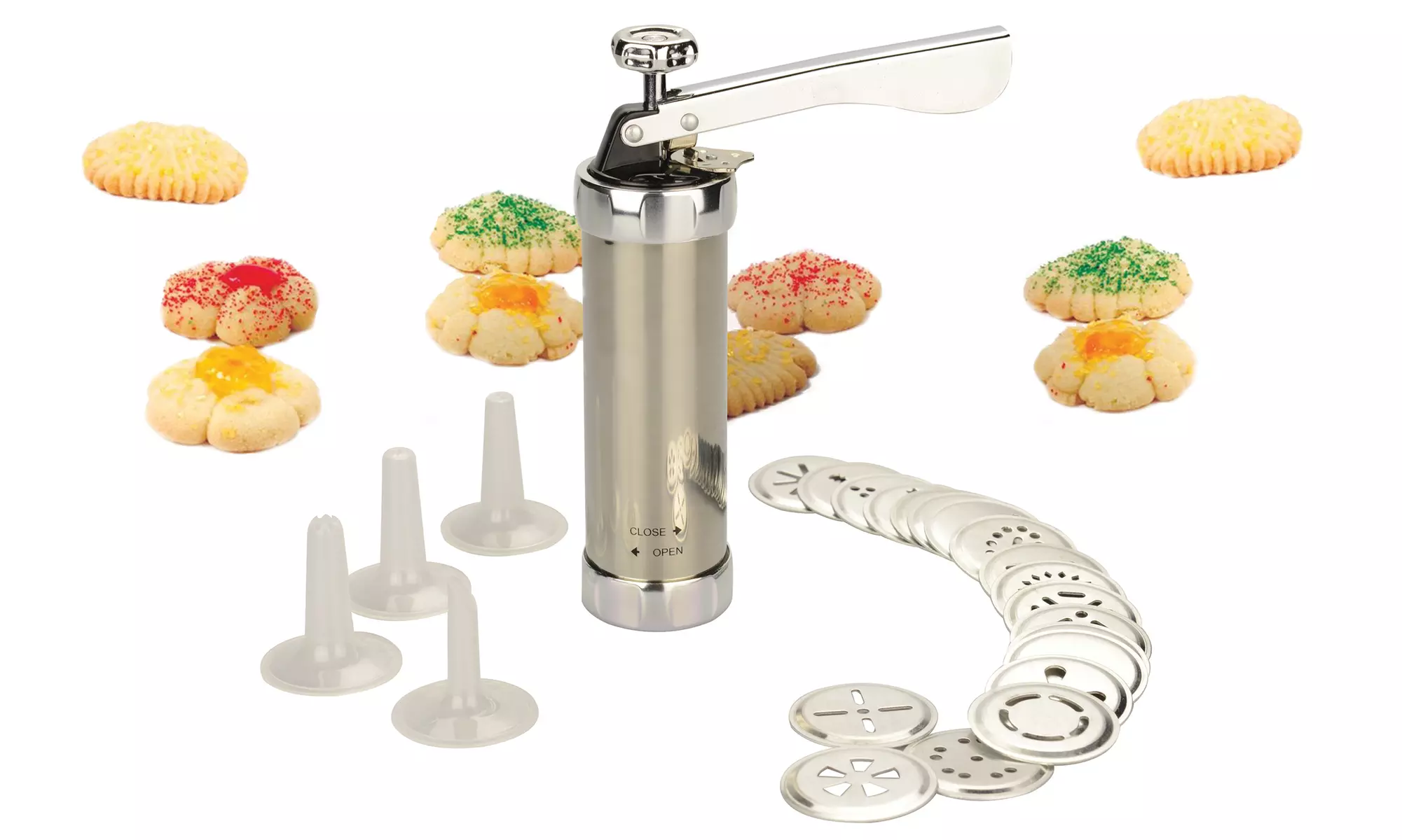 Homemaker Cookie Press with 20 Discs and 4 Icing Nozzles - Primary Image