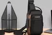 Anti-theft Chest Shoulder Crossbody Sling Bag with USB Port - Second Medium