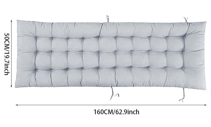 Image 6: Sun Lounger Cushion for Garden and Patio