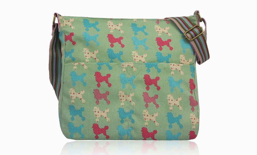 Image 20:  Printed Canvas Cross-Body Bags