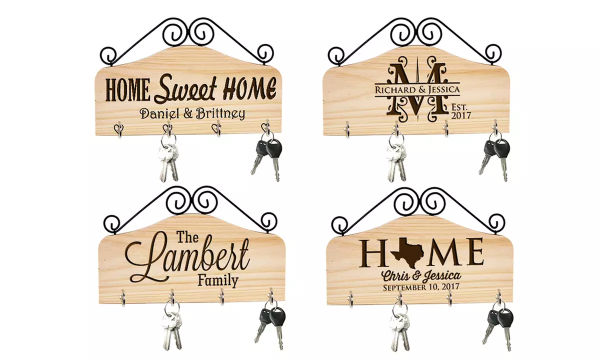 Engraved Key Holders from CabanyCo (Up to 64% Off). Two Options Available. - Primary Image