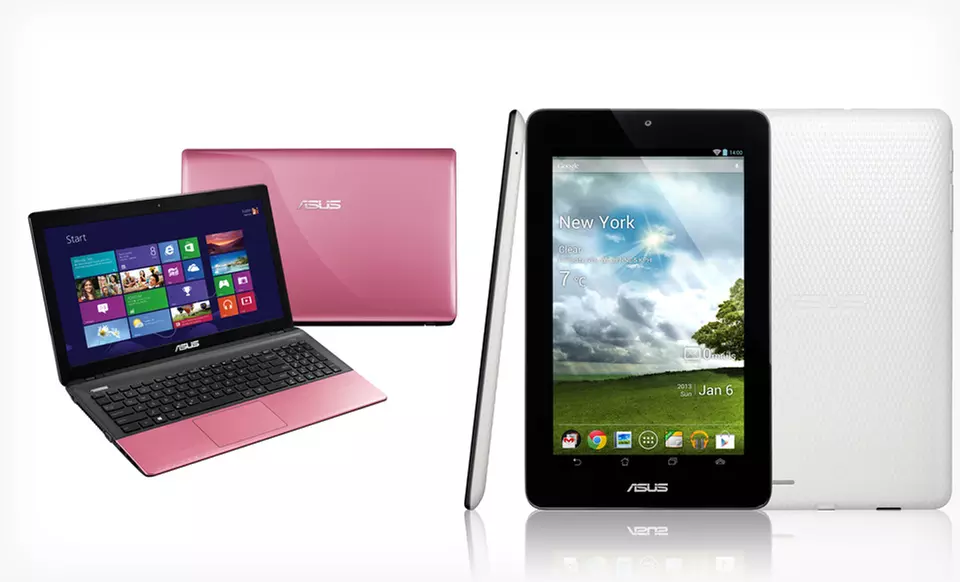 $599.99 for an ASUS Laptop, MeMO Tablet, and Cover ($777.99 List Price). Multiple Colors. Free Shipping and Returns. - Primary Image