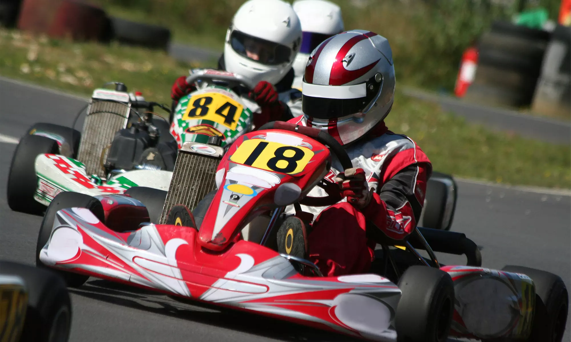 Two Go-Kart Races or Go-Kart Driving School with Rental Gear at Whiteland Raceway Park (Up to 50% Off) - Primary Image