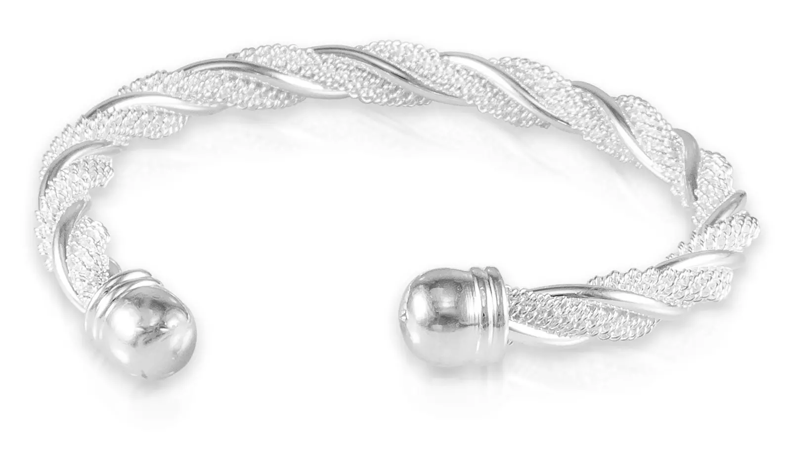 Twisted Mesh Bracelet in Sterling Silver - Primary Image