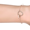 Image 5: Pulsera con corazón de cristales