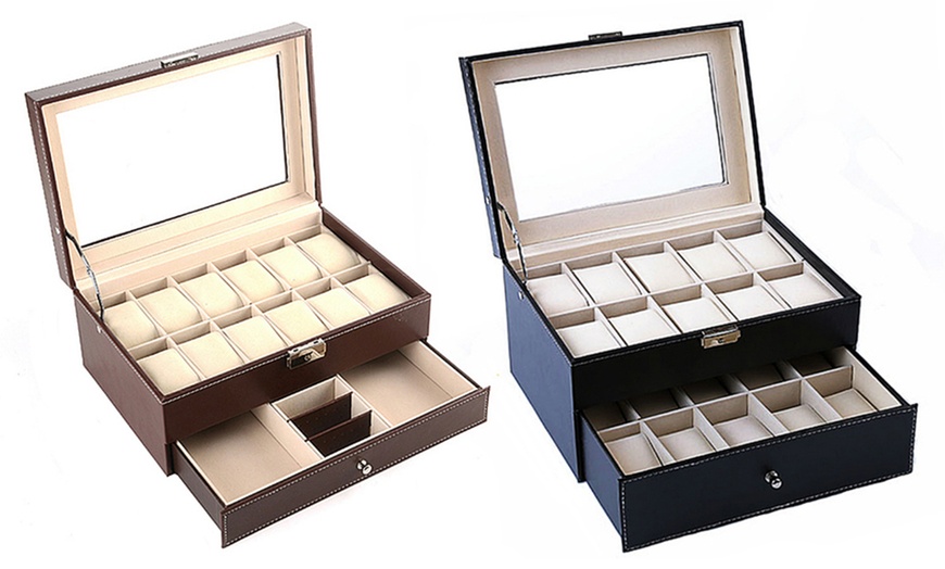 Image 6: 12 or 20-slot watch case