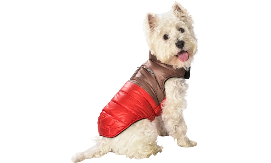 Image 1: Fleece-Lining Dog Coat