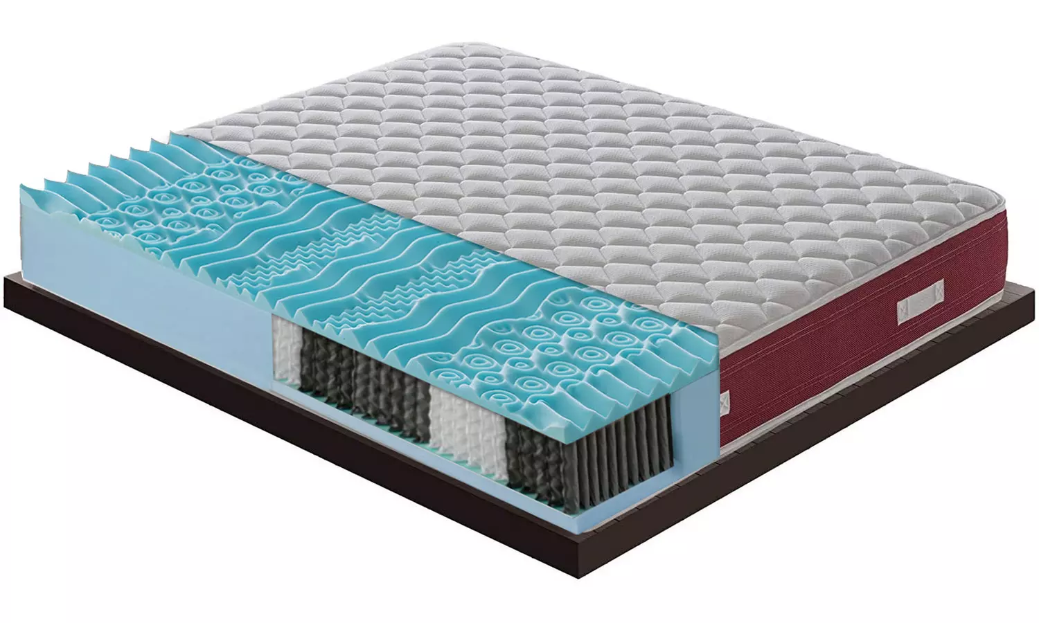 Memory-Matratze mit Gelfedern