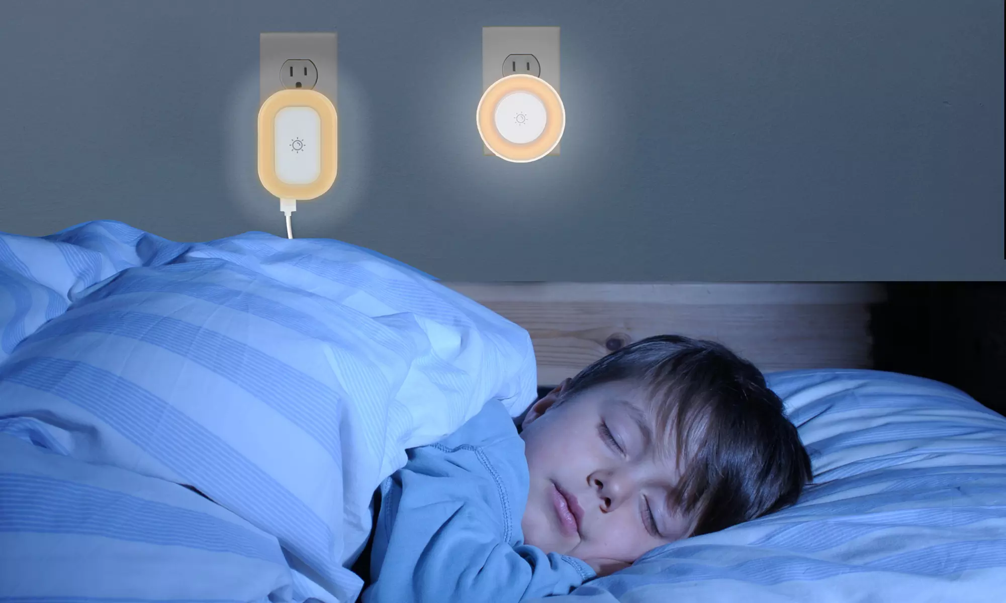 Aduro PowerLite Dual USB Charger and Night Light (1- or 2-Pack) - Primary Image