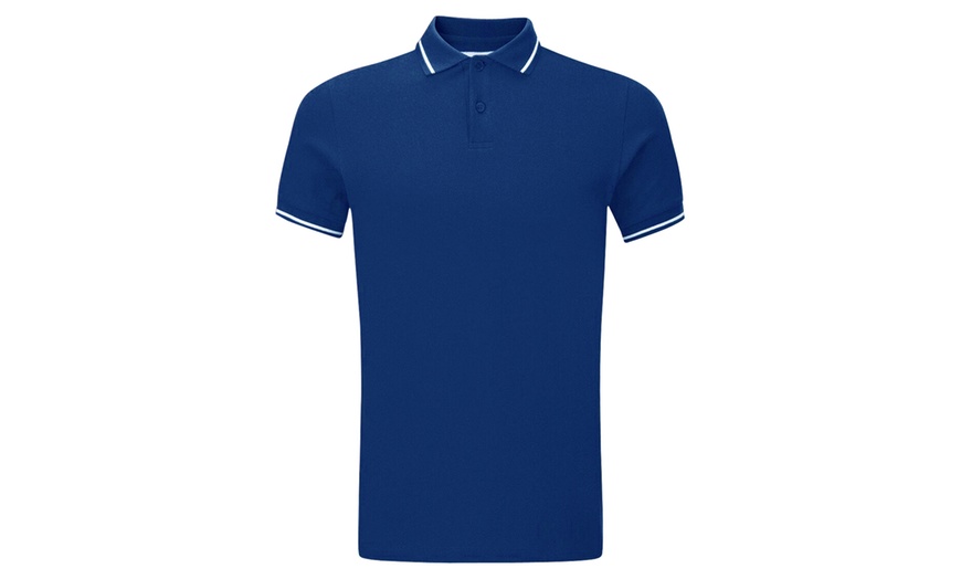 Image 10: Men's Collared Polo T-Shirt
