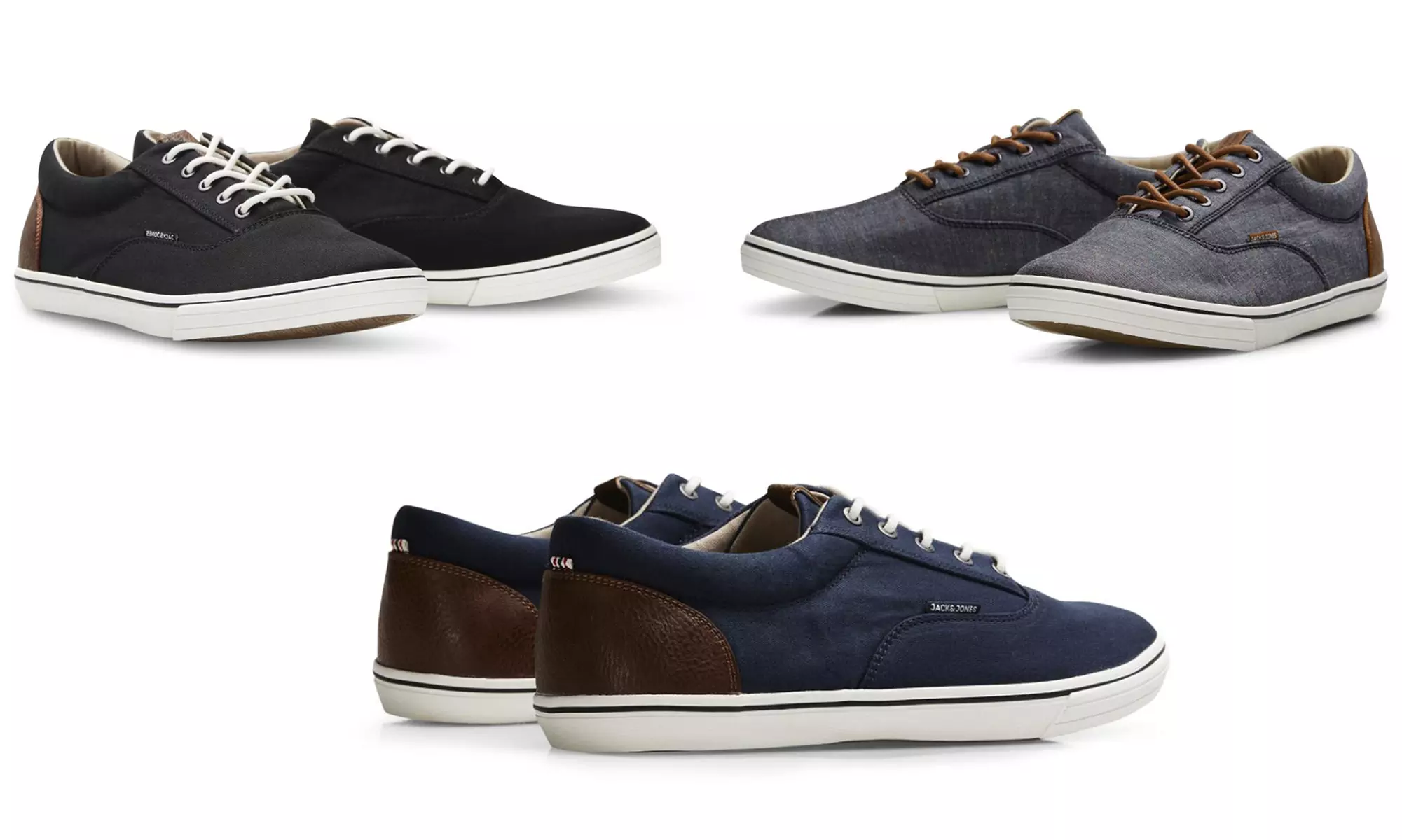 Jack & Jones Sneakers für Herren in Navy, Hell-Anthrazit oder Dunkel-Anthrazit - Primary Image