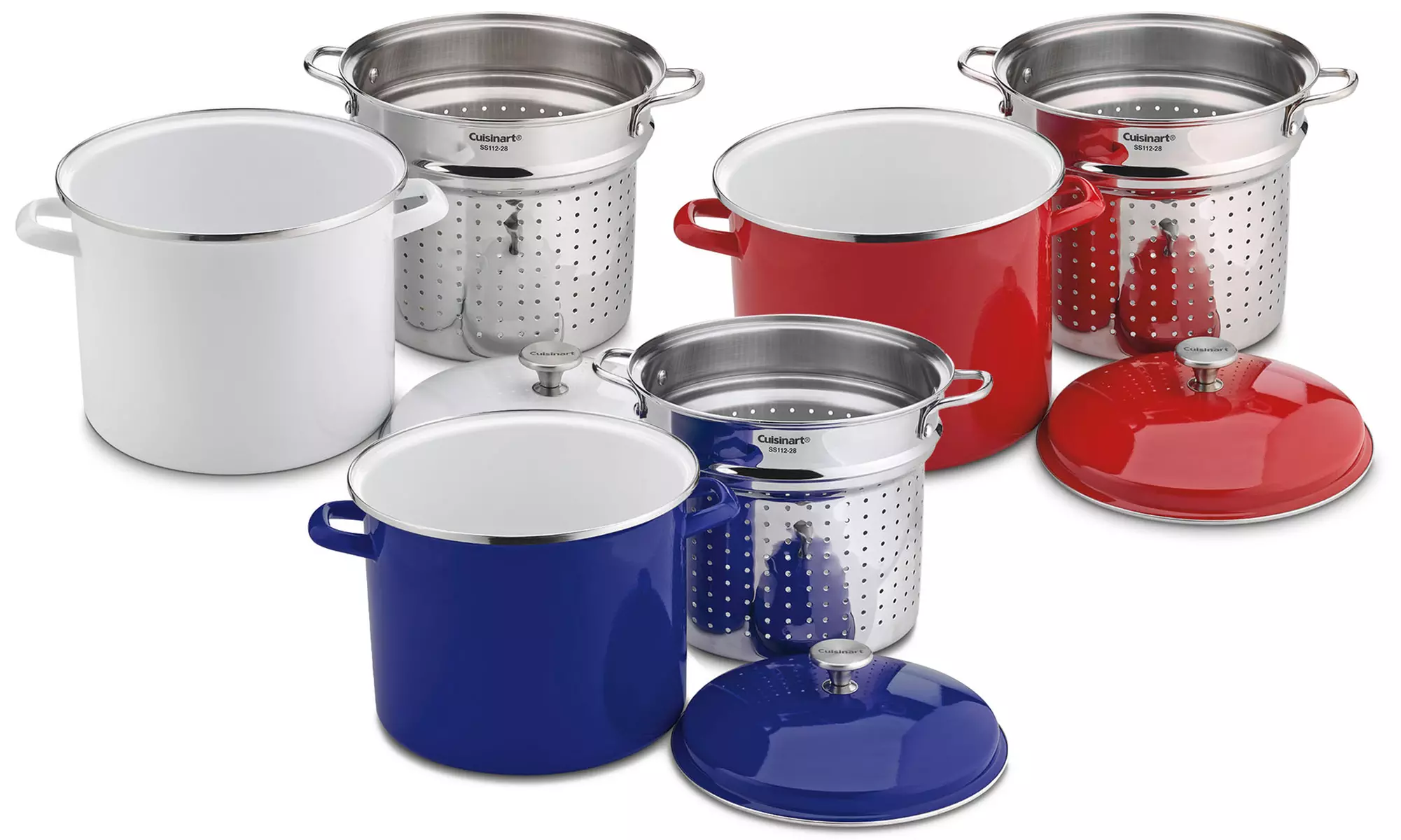 Cuisinart 12Qt. Enamel Stockpot with Steamer Insert - Primary Image