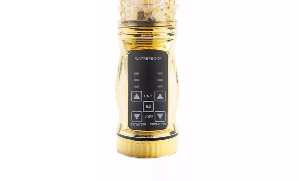 Jack Rabbit Waterproof G-Spot Massager Vibrator in Glossy Gold - Second Medium