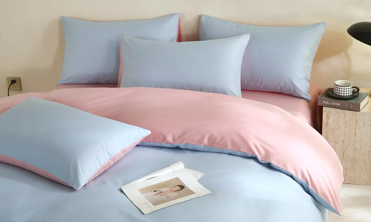 Reversible Pure Cotton Pillowcase Pair