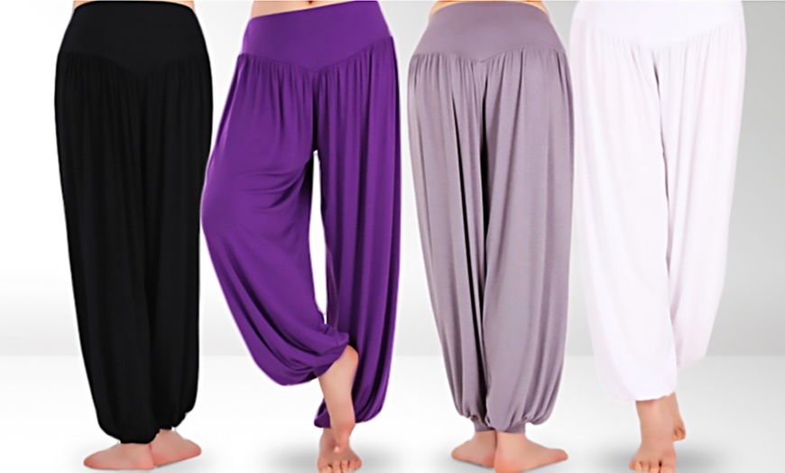 Image 1: Women's Cotton Yoga Pants