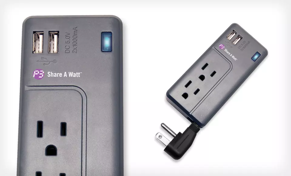 $9.99 for a P3 International Share a Watt Portable Surge Protector ($29.95 List Price). Free Returns. - Second Medium