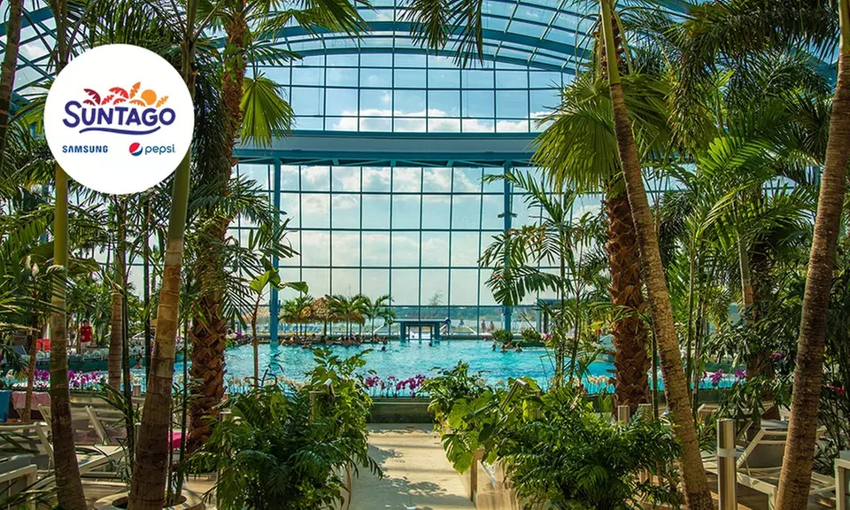 Tropikalne wakacje przez cały rok, bilety do parku wodnego Suntago, strefy Jamango, Relax i Saunaria (do -30%) - Primary Image