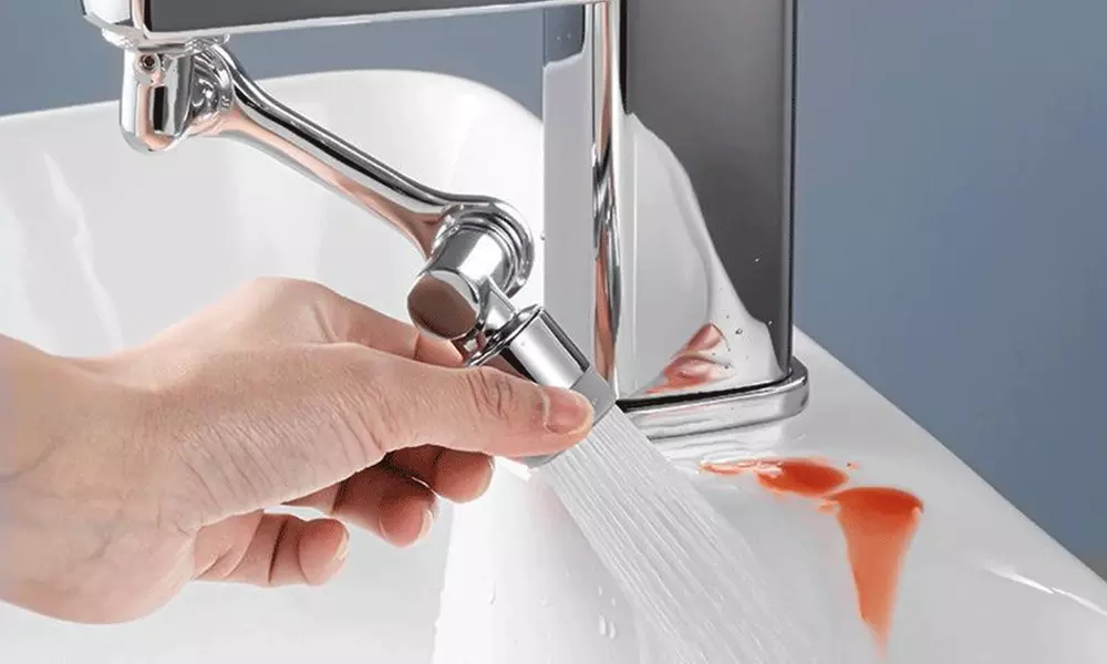 Grifo giratorio de 1080 grados universal con 2 modos de dispensación - Second Medium