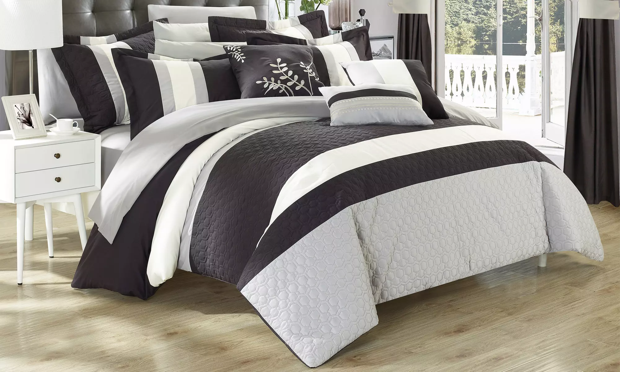 Vincenza Complete Comforter Set with Window Treatments (24-Piece) - Primary Image