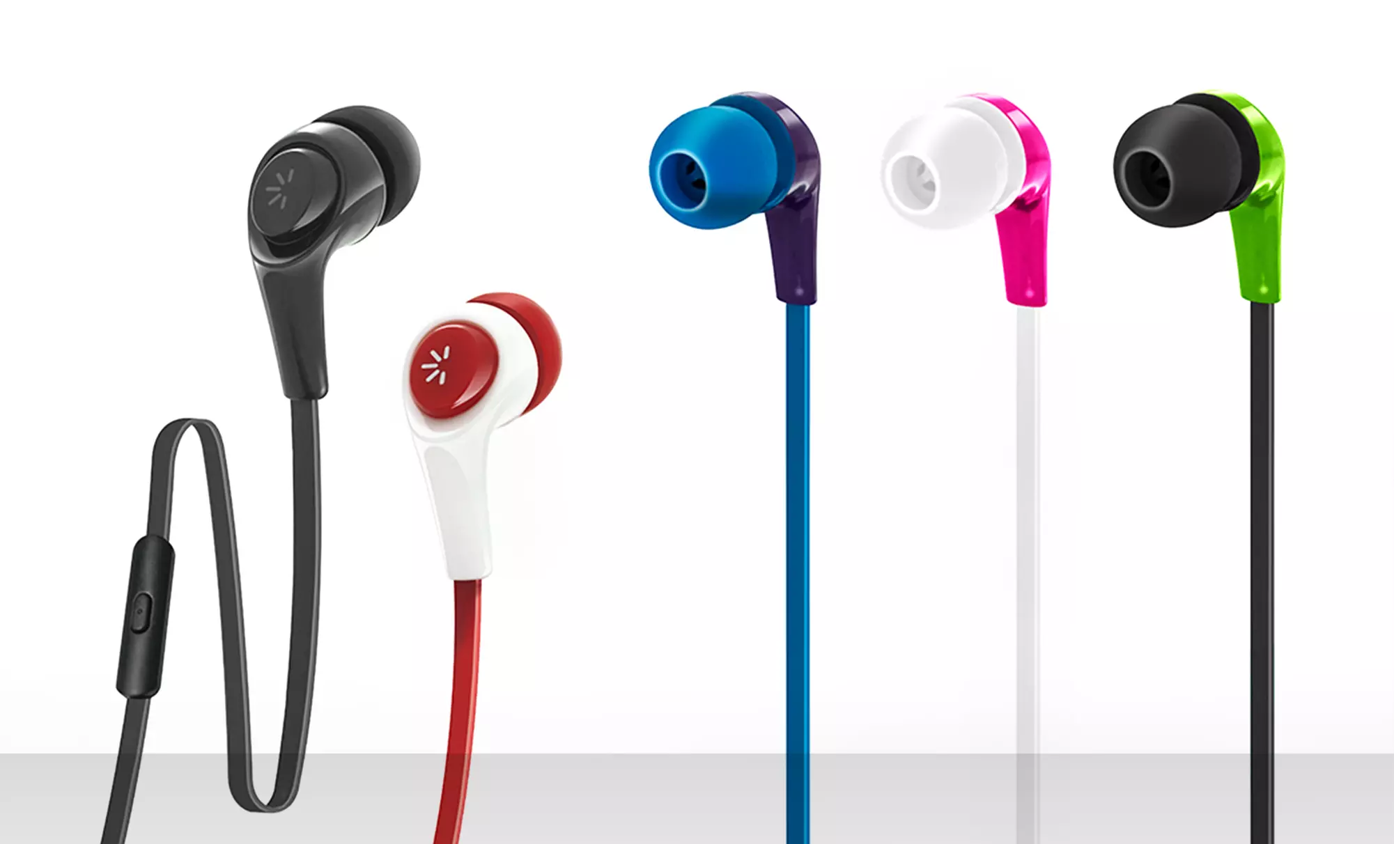 2 Pairs of Case Logic 3.5mm Stereo Earbuds with Universal Mic - Primary Image