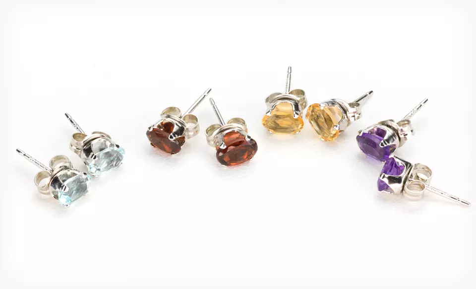 PAJ Gemstone Earrings Set or Necklace (Up to 75% Off). Four Options Available. Free Shipping and Free Returns. - Second Medium