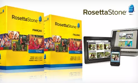 $299 for a Rosetta Stone Italian or French Level 1–4 Box Set  ($716 Unbundled List Price). Shipping Included. - Primary Image