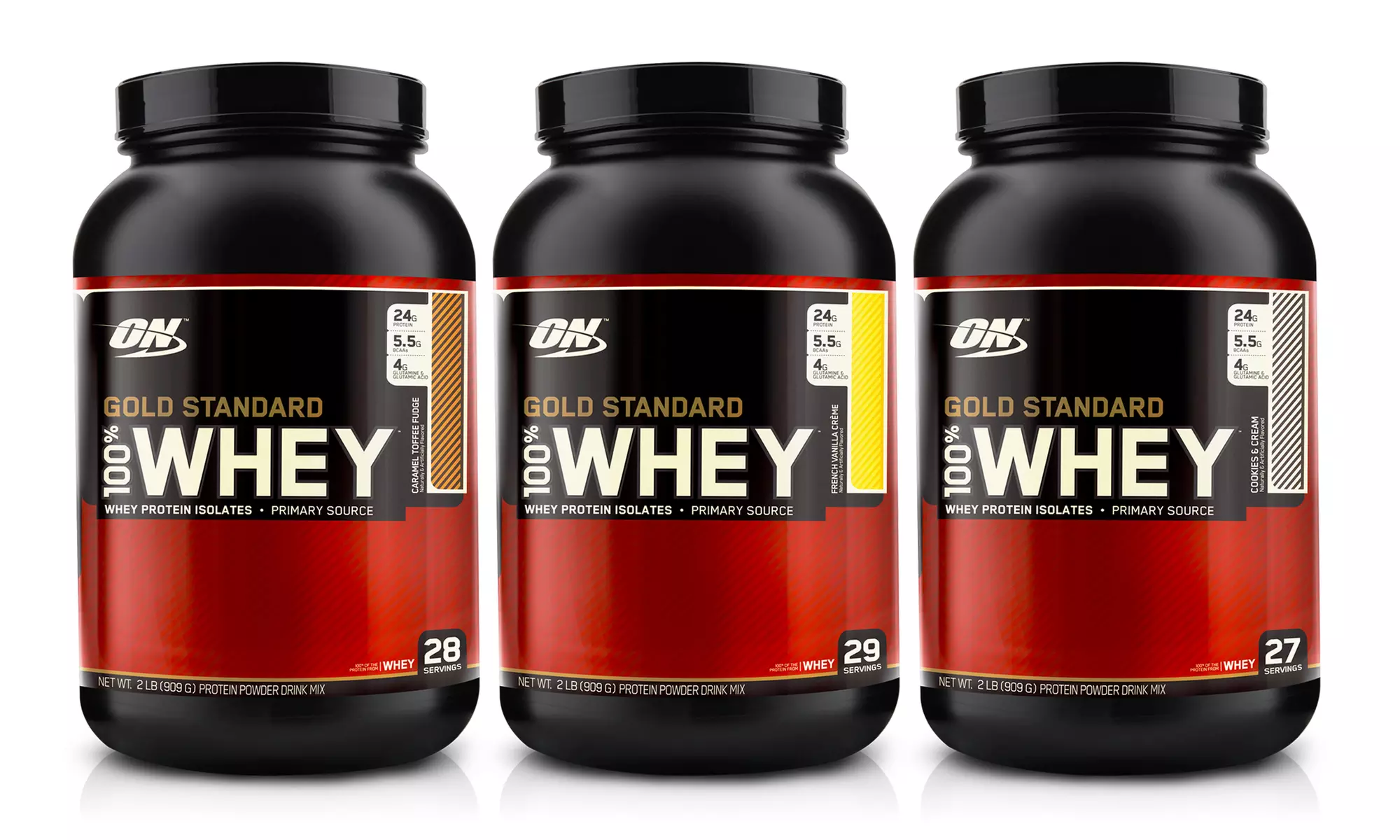 2lb. Optimum Nutrition Gold Standard Whey-Protein Tub - Primary Image