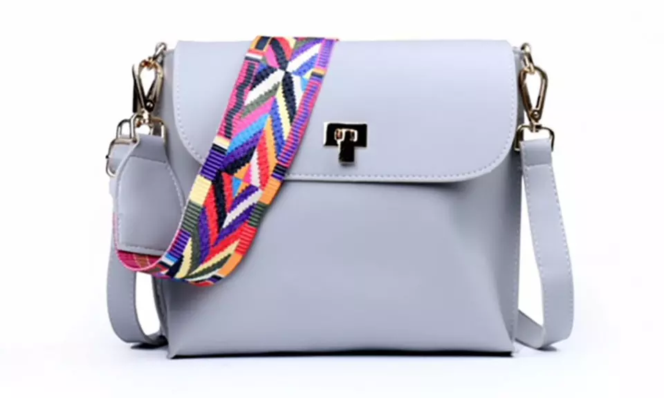 Leather Crossbody Bag with Changeable Strap - Second Medium
