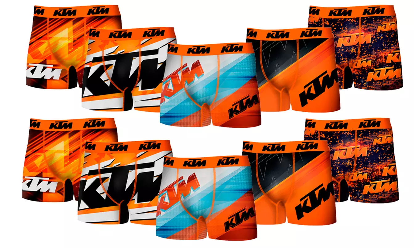 Pack de 10 boxers en microfibre de la marque KTM - Image 3