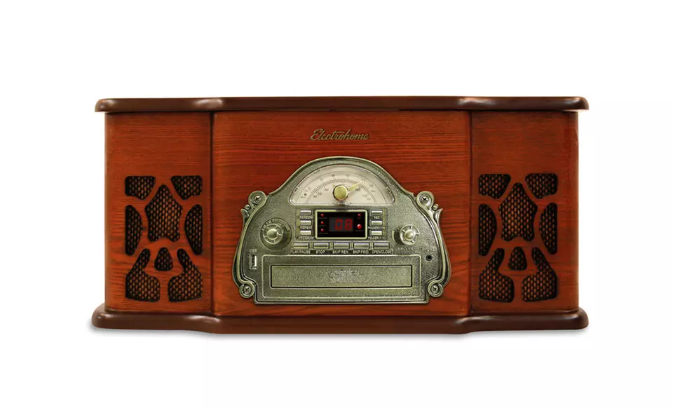 Electrohome Wellington 4-in-1 Turntable Stereo System. Free Shipping and Returns. - Second Medium