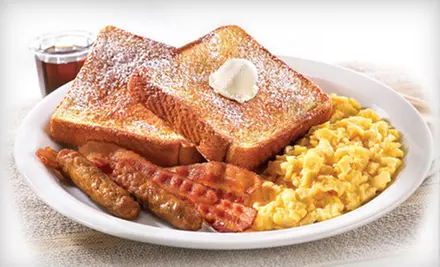Diner Food at Denny's (Up to 53% Off). Two Options Available.  - Primary Image