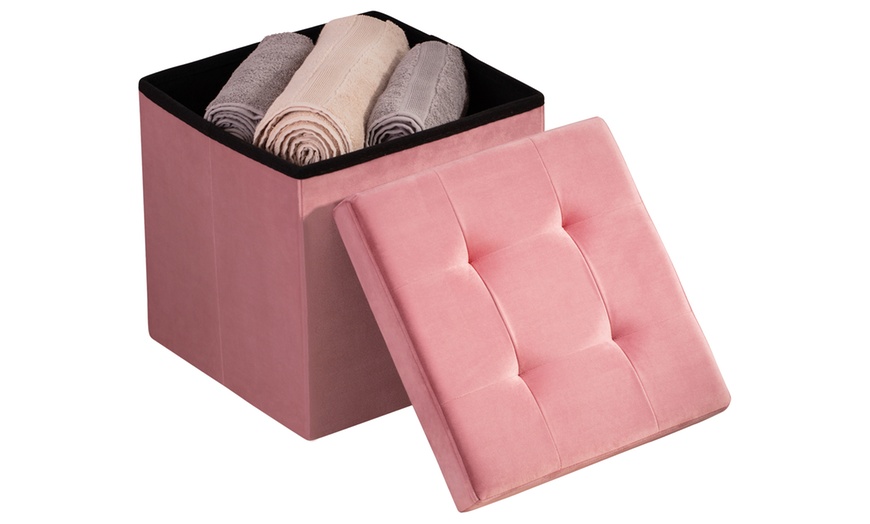 Image 14: Foldable Ottoman Storage Box