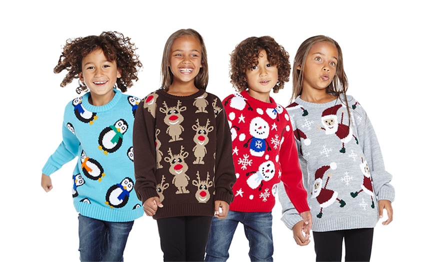 Image 1: Kids Christmas Jumpers