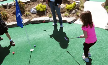 Round of Mini Golf for Two or Mini-Golf Season Pass for an Adult or Child at Sayville Falls Mini Golf (Up to 60% Off) - Primary Image