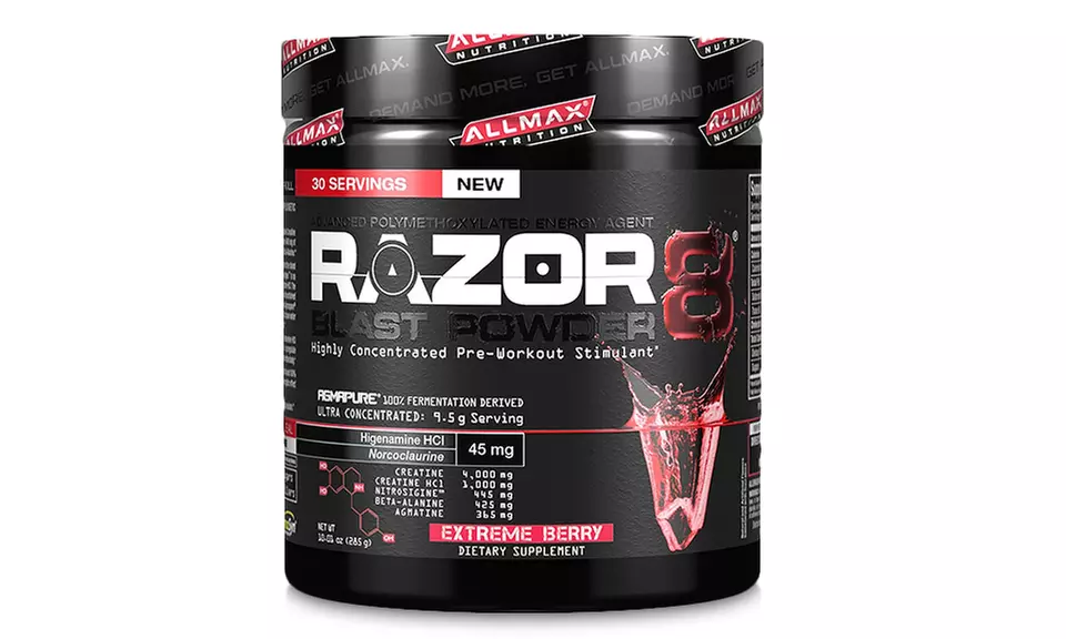 ALLMAX Razor8 Pre-Workout Supplement (30 Servings)  - Primary Image
