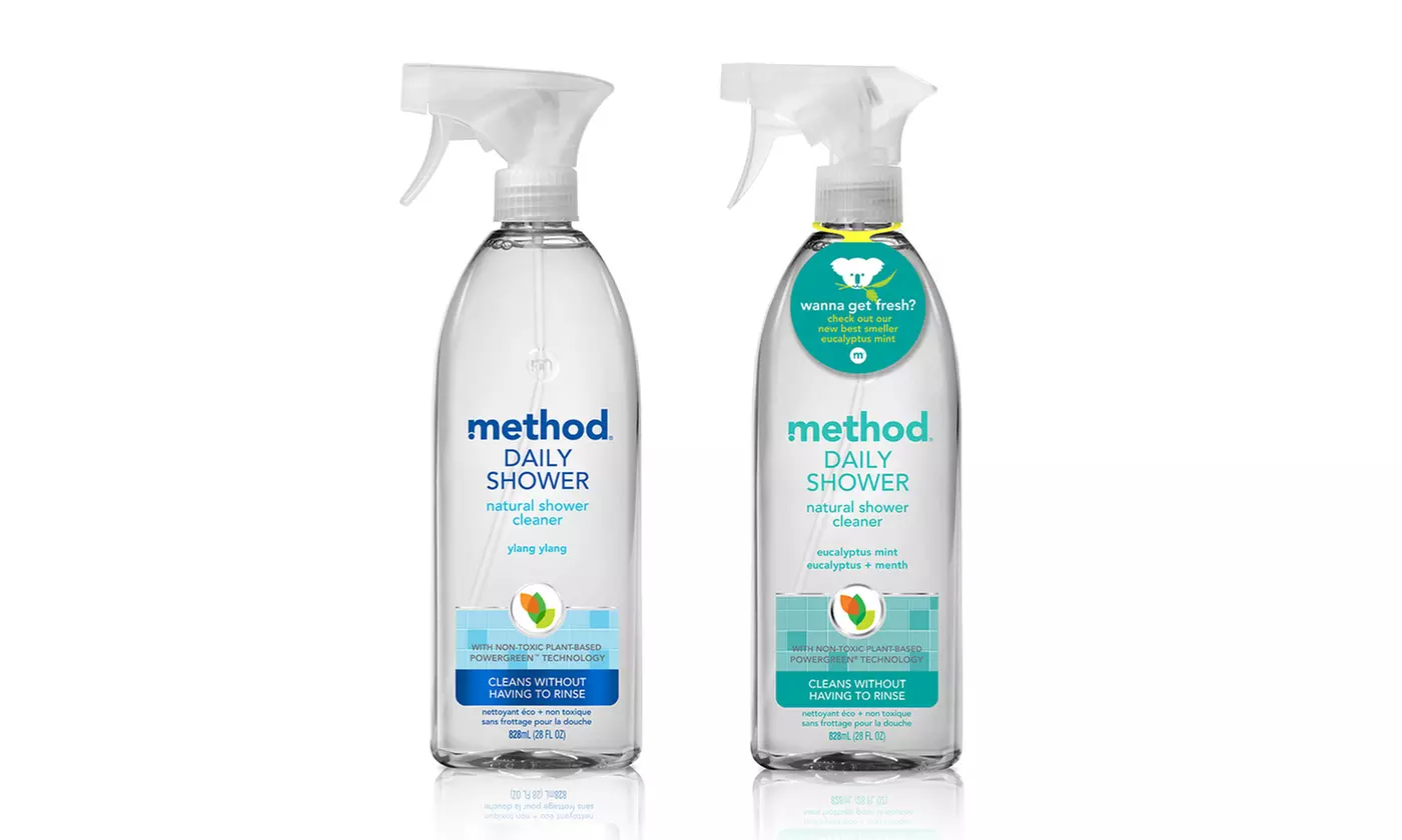 Method Daily Shower Natural Shower Cleaner; 4-Pack of 28 Fl. Oz. Spray Bottles. Multiple Scents Available. - Primary Image