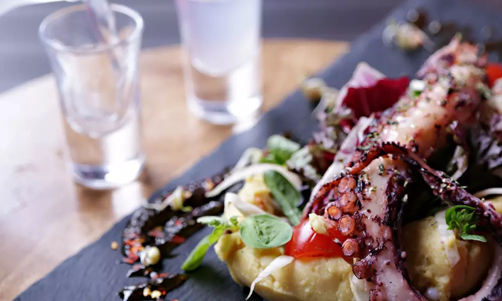 Two- or Three-Course Greek Lunch with Salad and Wine for One or Two at The Life Goddess (Up to 72% Off) - Primary Image