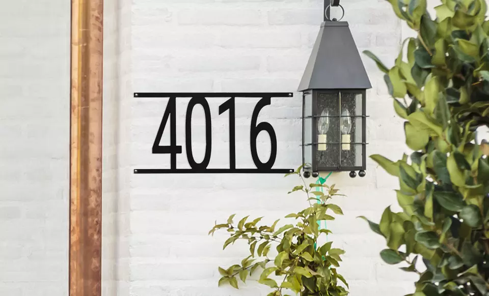 Enhance your home with Rusted Orange's custom address numbers, available in various sizes with up to 34% off - Primary Image
