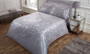 Pieridae Foil Leaves Jacquard Duvet Set