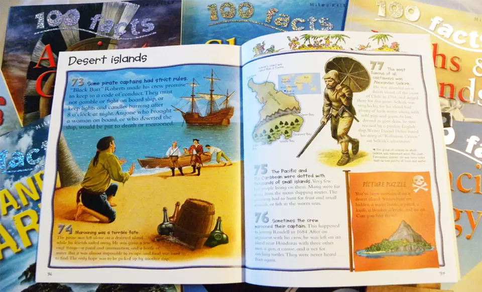 100 Facts Book 10-Book Set. Three Book Sets Available. - Second Medium