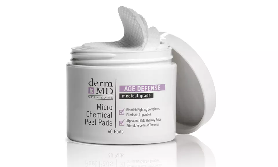 DermMD Clinical Vita-C Recovery Cream, Micro Chemical-Peel Pads, or Chemical-Peel Kit with Both - Second Medium