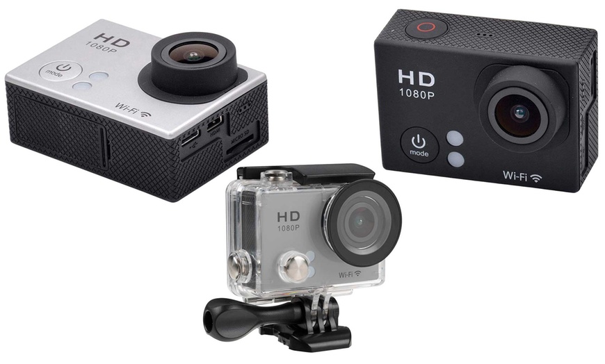 Image 1: Tec+ Full HD 1080p Action Camera