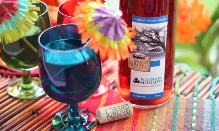 Complimentary Wine Tasting for Two or Four One Take-Home Bottle Per Person at Island Grove Wine Company (47% Off) - Primary Image