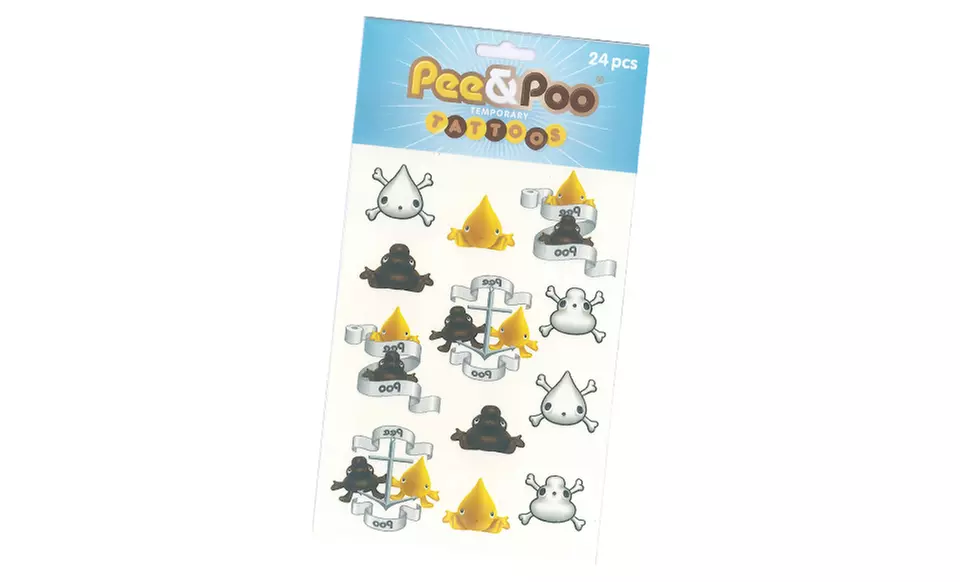 Pee and Poo Key Ring Set, Stuffed Toy Set, or Temporary Tattoo 24-Pack from $8.99–$17.99. Free Returns. - Second Medium