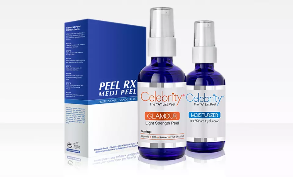$18.99 for a Celebrity Skincare Duo with Peel Glamour and Hyaluronic Moisturizer ($89 List Price) - Primary Image