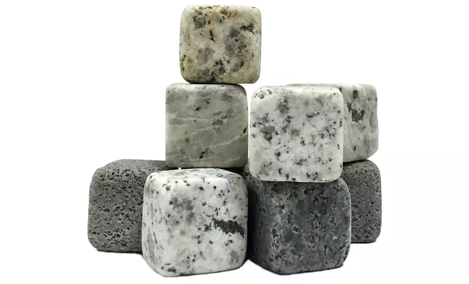 Whiskey Stone Set with Storage Bag (1- or 2-Pack of 9 Stones) - Primary Image