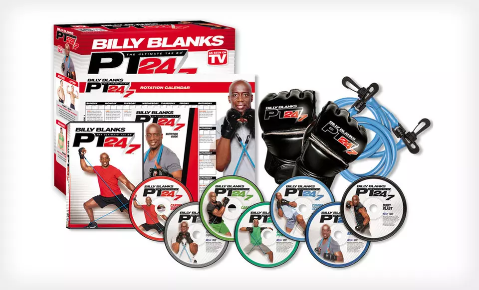 $28.99 for a Billy Blanks PT 24/7 Tae Bo DVD Set ($79.98 List Price). Free Shipping and Free Returns. - Primary Image