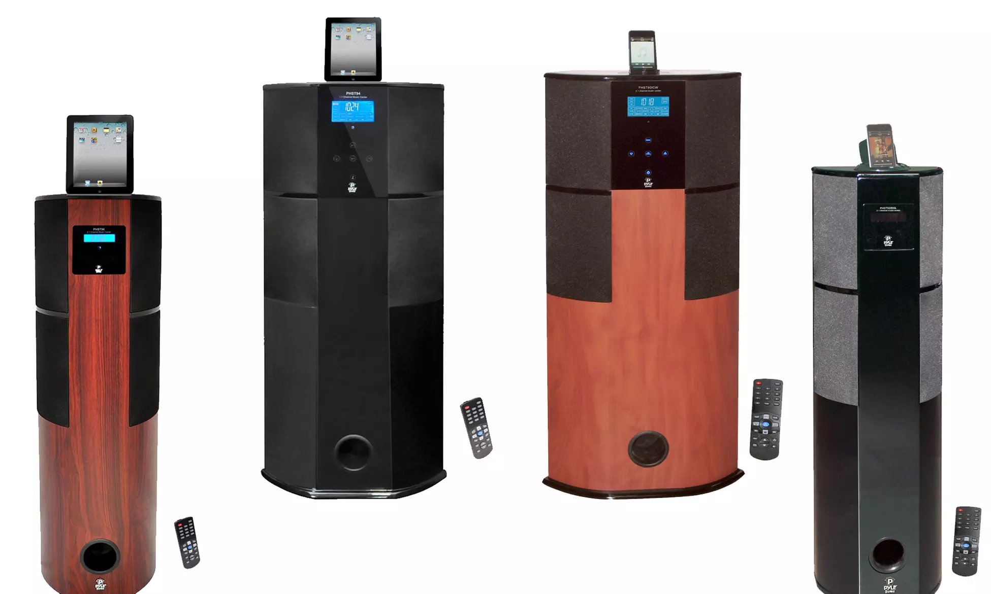 Pyle 2.1-Channel Tower Speakers with iPod Docks - Primary Image