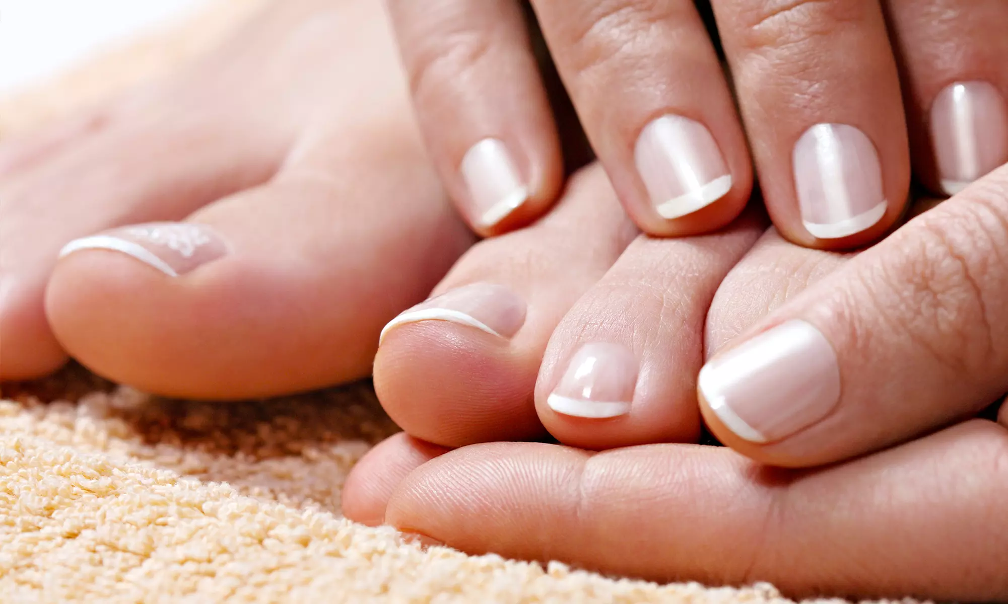 Perfectly Shaped and Buffed Nails with a Touch of Elegance 