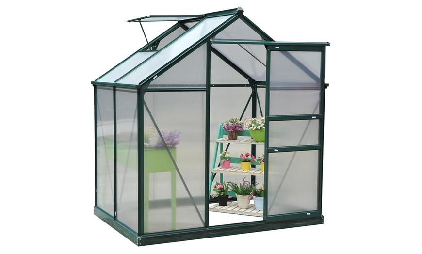 Image 6: Outsunny Walk-In Greenhouse